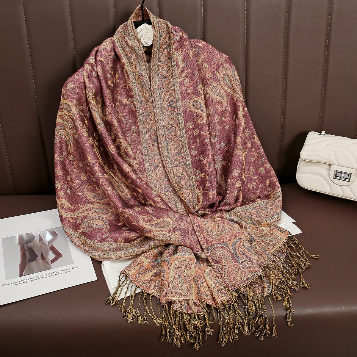 Luxury Brand Pashmina Cashmere ScarfAzizaK