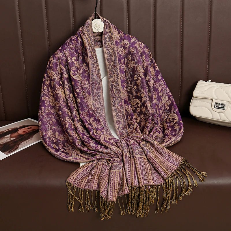 Luxury Brand Pashmina Cashmere ScarfAzizaK