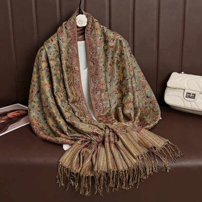 Luxury Brand Pashmina Cashmere ScarfAzizaK