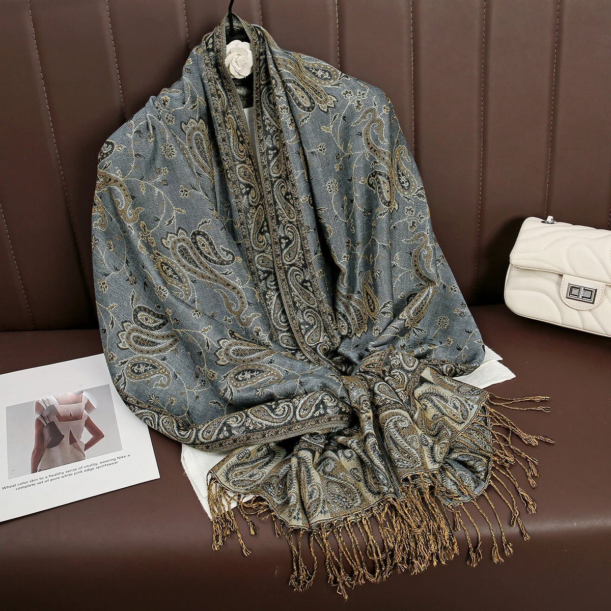 Luxury Brand Pashmina Cashmere ScarfAzizaK