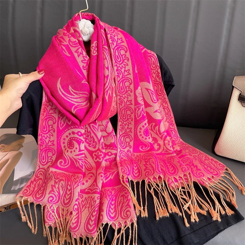 Luxury Brand Pashmina Cashmere ScarfAzizaK