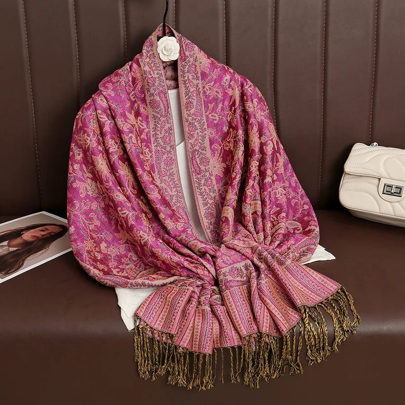 Luxury Brand Pashmina Cashmere ScarfAzizaK