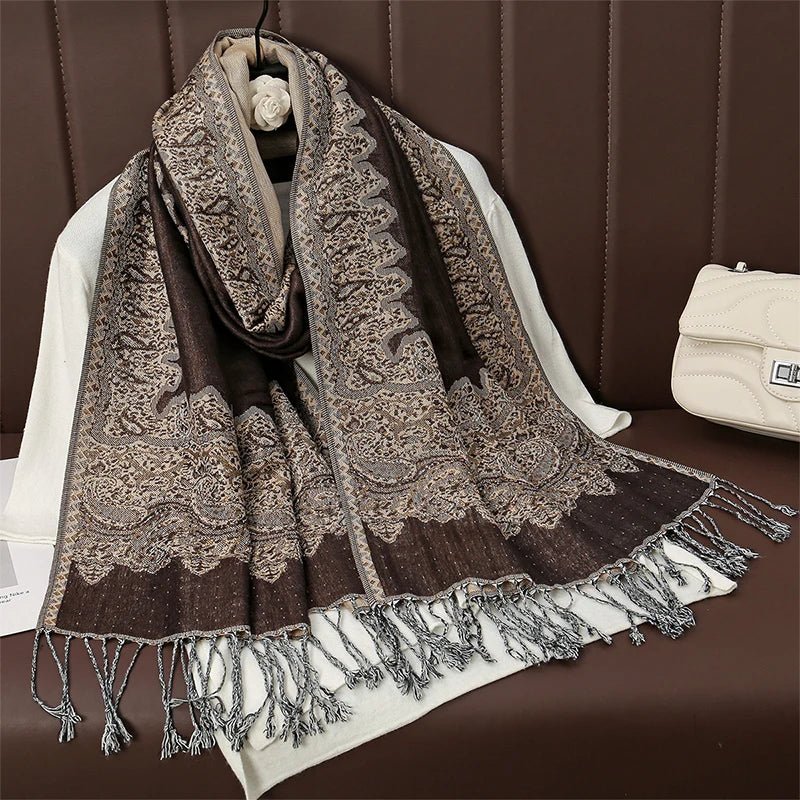 Luxury Brand Pashmina Cashmere ScarfAzizaK