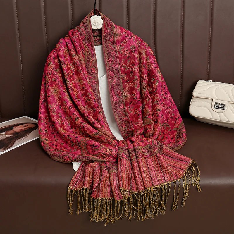 Luxury Brand Pashmina Cashmere ScarfAzizaK
