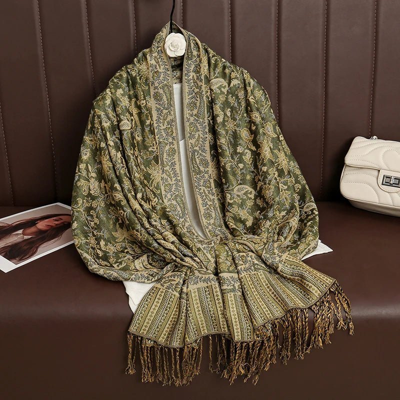 Luxury Brand Pashmina Cashmere ScarfAzizaK