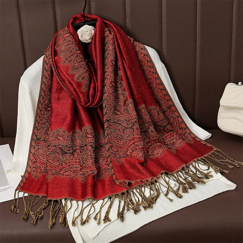 Luxury Brand Pashmina Cashmere ScarfAzizaK