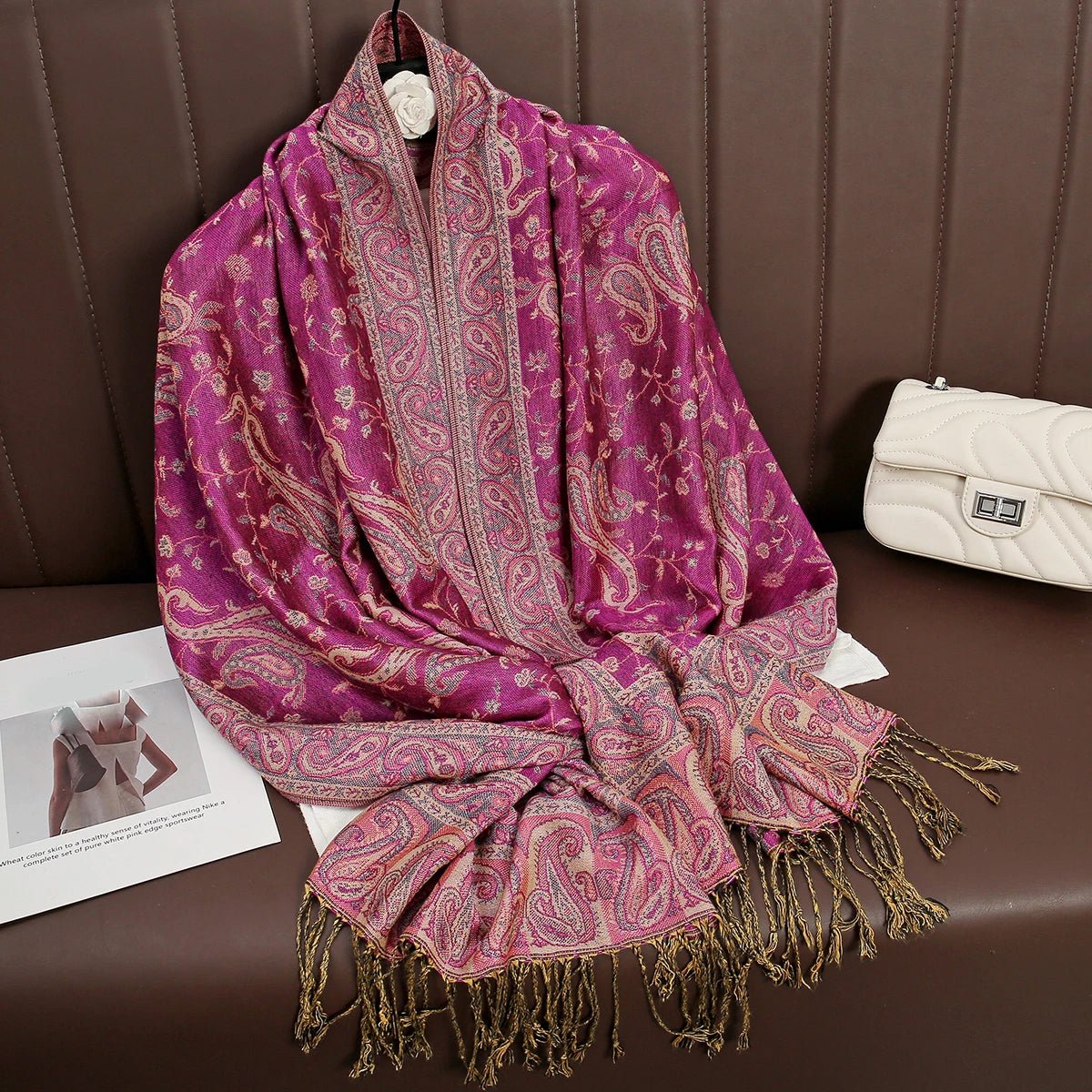 Luxury Brand Pashmina Cashmere ScarfAzizaK