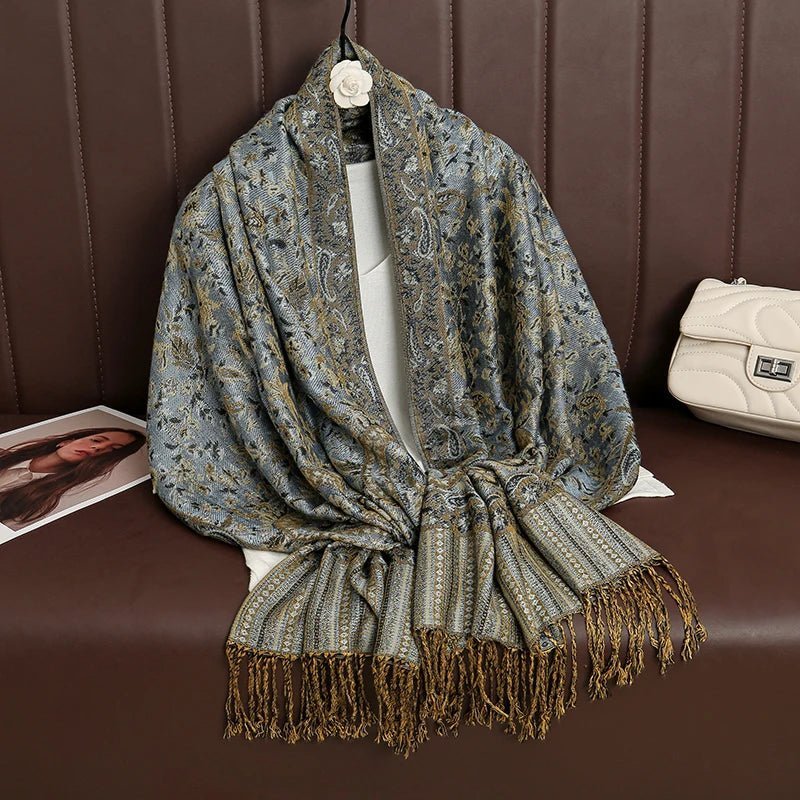 Luxury Brand Pashmina Cashmere ScarfAzizaK