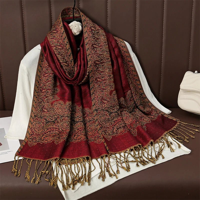 Luxury Brand Pashmina Cashmere ScarfAzizaK