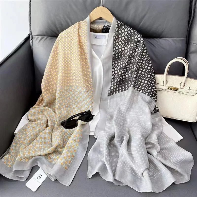 luxury brand winter cotton scarfAzizaK