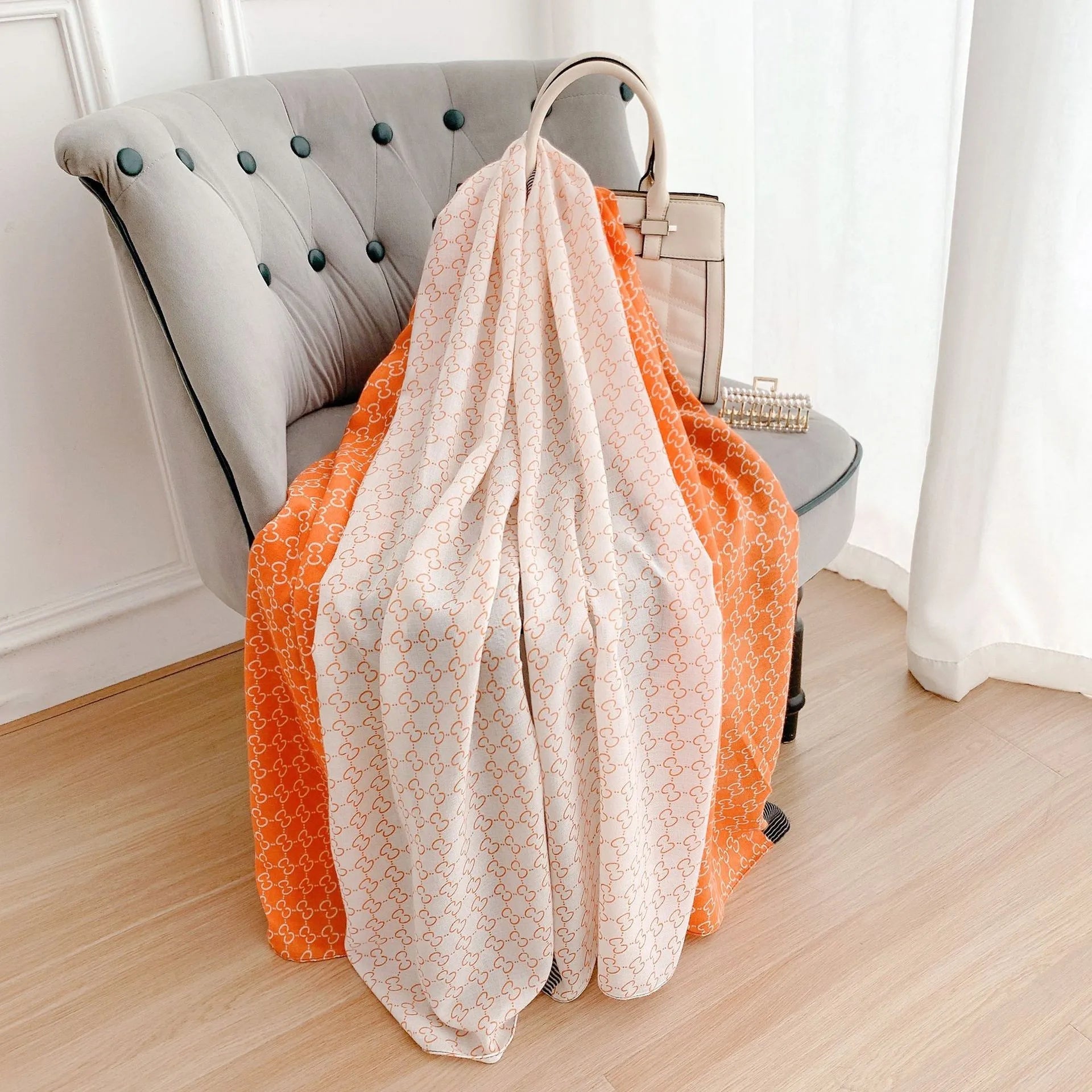 luxury brand winter cotton scarfAzizaK