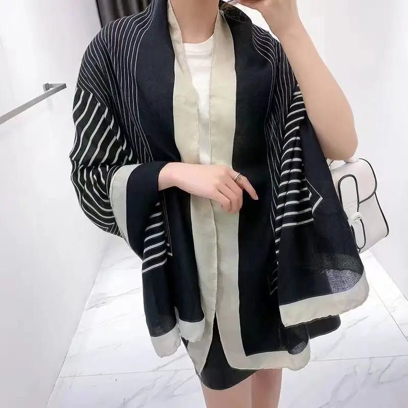 luxury brand winter cotton scarfAzizaK