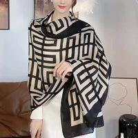 luxury brand winter cotton scarfAzizaK