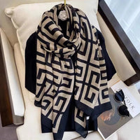 luxury brand winter cotton scarfAzizaK