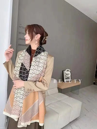 luxury brand winter cotton scarfAzizaK