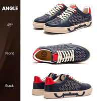 Luxury Branded Comfortable Breathable Monogrammed Lace Up Flat ShoesAzizaK