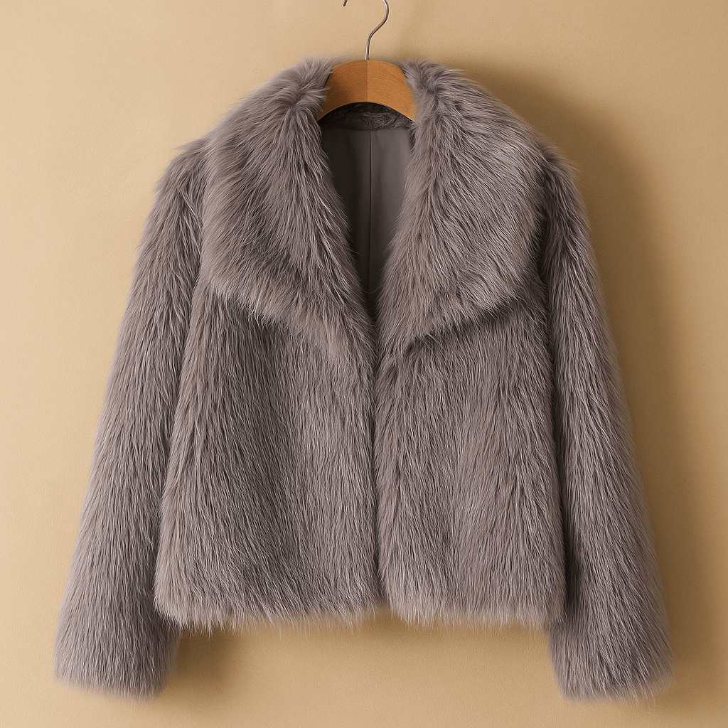 Luxury Faux Fur Jacket – Elegant Winter EssentialAzizaK