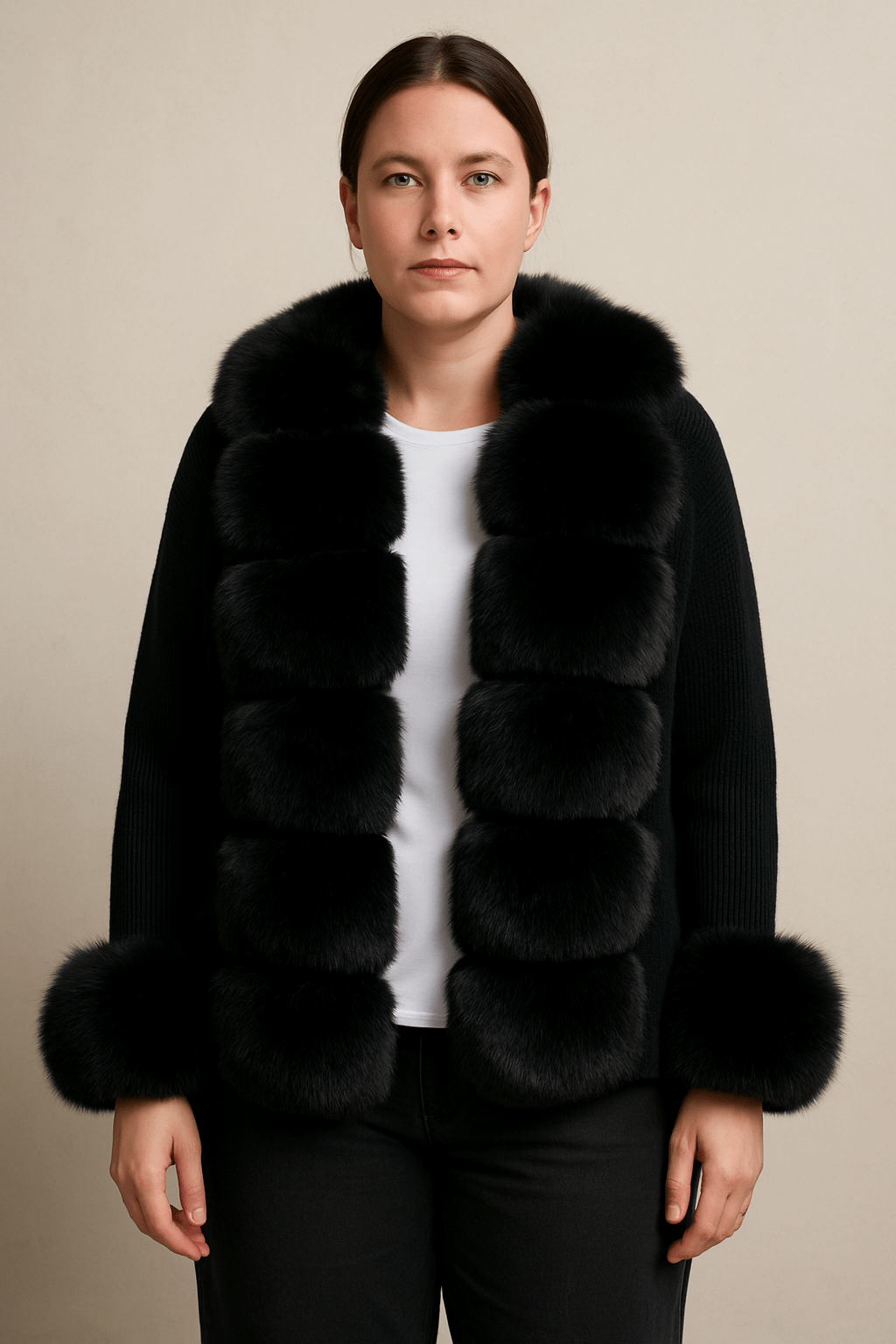 Luxury Faux Fur Panel Vest – Soft Touch CollectionAzizaK