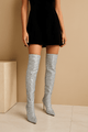 Luxury Gradient Sequin Thigh - High BootsAzizaK