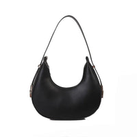 Luxury PU Leather Tote Bag, Eye - catching Half Moon Shape HandbagAzizaK