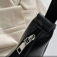 Luxury PU Leather Tote Bag, Eye - catching Half Moon Shape HandbagAzizaK