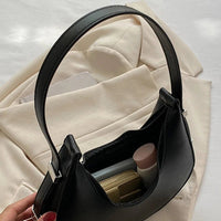 Luxury PU Leather Underarm Tote Bag for Women Hobo Style Shoulder Clutch Handbag Purse with Eye - Catching Half Moon ShapeAzizaK