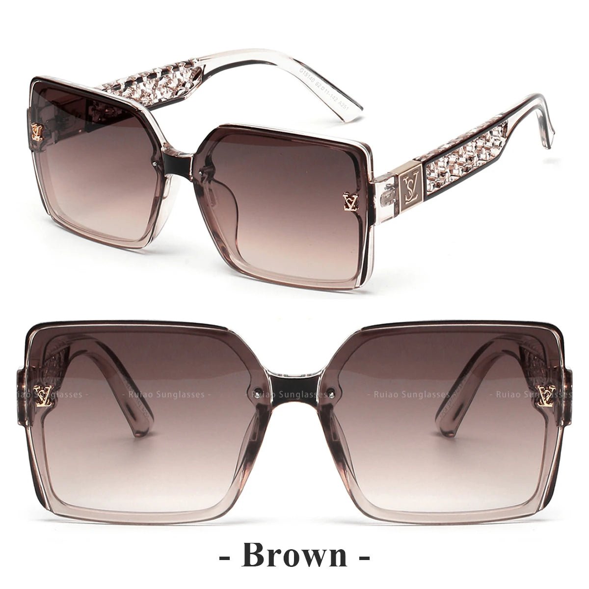 Luxury Square Designer SunglassesAzizaK