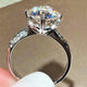 Luxury White Cubic Zirconia Engagement Rings for Women Silver ColorAzizaK