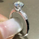 Luxury White Cubic Zirconia Engagement Rings for Women Silver ColorAzizaK