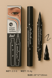 Magic Power 2 - in - 1 Liquid Eyeliner Pen – Set of 5 Designs (Stamp + Liner)AzizaK