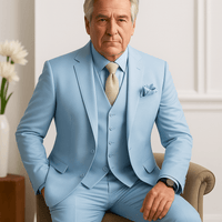 Men's 3 - Piece Slim Fit Suit – Blazer, Vest & Pants | Elegant Formal WearAzizaK