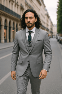 🤵‍♂️ Men's 3 - Piece Suit – Jacket, Trousers & Vest | Formal Wedding & Business OutfitAzizaK