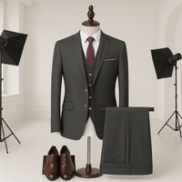 Men’s Premium 3 - Piece Business Suit Set – Jacket, Vest & TrousersAzizaK