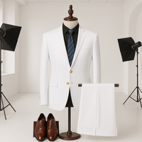 Men’s Premium 3 - Piece Business Suit Set – Jacket, Vest & TrousersAzizaK