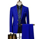 Men’s Premium 3 - Piece Business Suit Set – Jacket, Vest & TrousersAzizaK