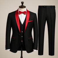 Men’s Slim Fit 3 - Piece Suit – Jacket, Vest & Pants | AzizaKAzizaK