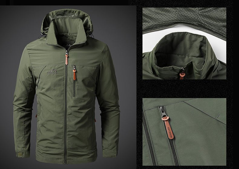 Men’s Windbreaker Jackets WaterproofAzizaK