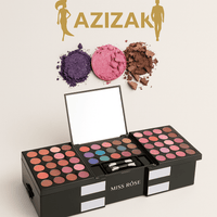 MISS RÔSE 142 - Color Eyeshadow Palette – Full Makeup Box with Mirror & ApplicatorsAzizaK