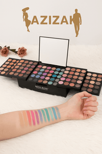 MISS RÔSE 142 - Color Eyeshadow Palette – Full Makeup Box with Mirror & ApplicatorsAzizaK