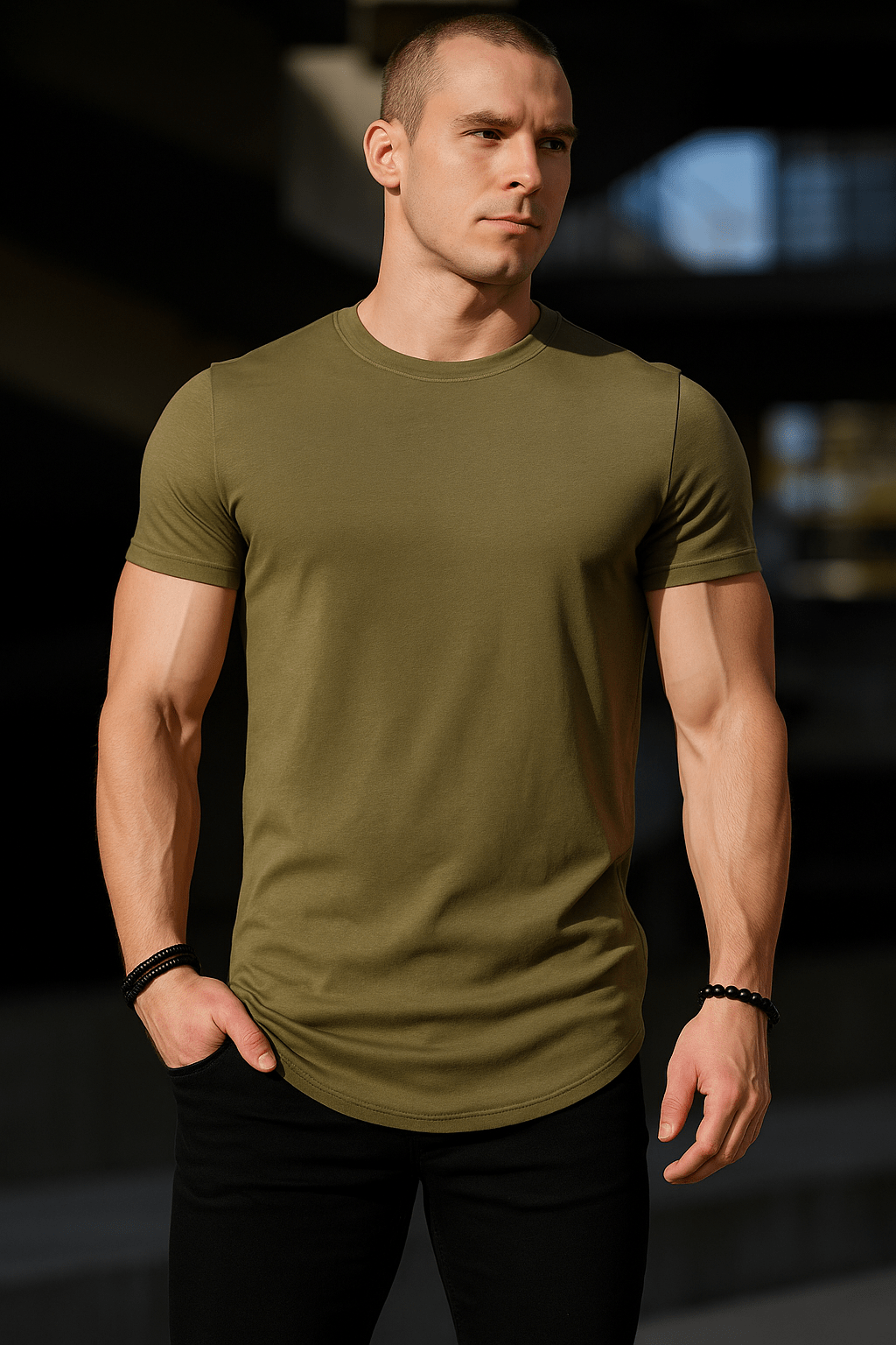 Muscle Fit Workout T-Shirt – High - Quality Cotton Athleisure TeeAzizaK