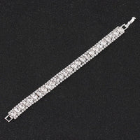 Necklace Earrings Bracelet Silver ColorAzizaK