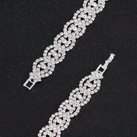 Necklace Earrings Bracelet Silver ColorAzizaK