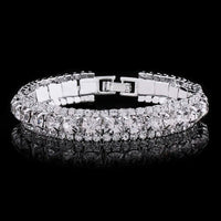 Necklace Earrings Bracelet Silver ColorAzizaK