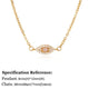 Necklace with Turkish eye pendant in stainless steel gold colorAzizaK