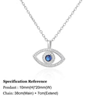 Necklace with Turkish eye pendant in stainless steel gold colorAzizaK