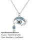 Necklace with Turkish eye pendant in stainless steel gold colorAzizaK