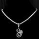 New Cursive Letters Cubic Zirconia Chain Intial Name Necklace Hip Hop Jewelry Gold Silver Color CZ 26 Alphabet Pendant NecklacesAzizaK