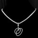 New Cursive Letters Cubic Zirconia Chain Intial Name Necklace Hip Hop Jewelry Gold Silver Color CZ 26 Alphabet Pendant NecklacesAzizaK
