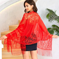 New embroidered lace shawlAzizaK
