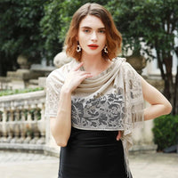 New embroidered lace shawlAzizaK